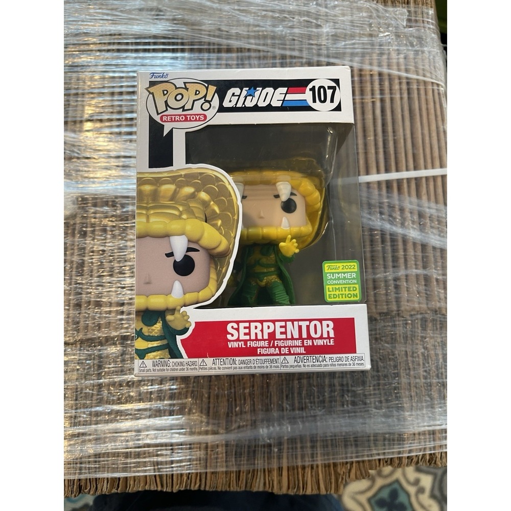FUNKO POP 2022 SDCC GI-JOE RETRO TOYS SERPENTOR # 107
